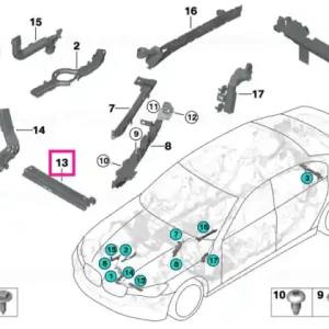 Wiring duct - BMW Livrare expres
