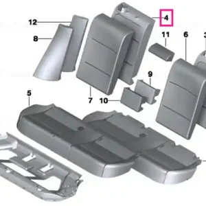 Right backrest upholstery - BMW Livrare expres