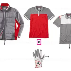 Reducere specială BMW Golfsport polo shirt men's RED/GREY, L