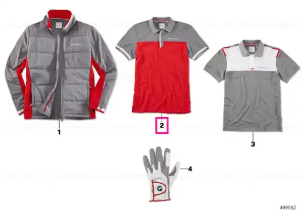 Reduceri BMW Golfsport polo shirt men's RED/GREY, XL
