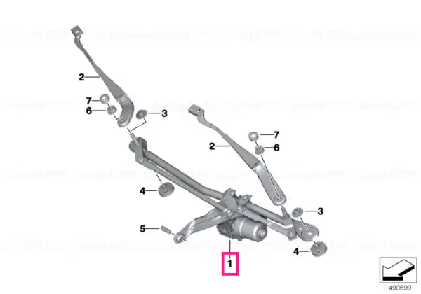 Reducere extra Wiper system, complete - BMW