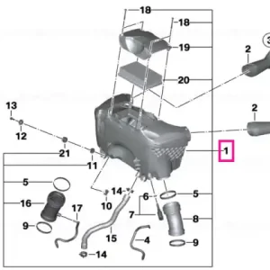 Expediere rapidă Intake silencer - BMW Motorrad