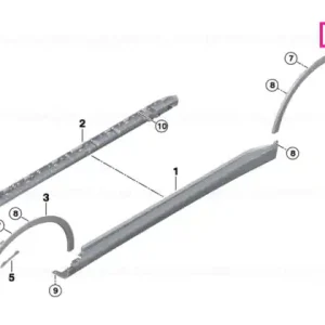 Wheel arch trim, rear left - BMW Bestseller