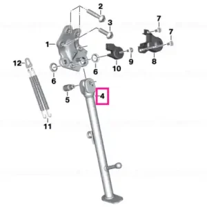 Side support, short - BMW Motorrad Calitate înaltă