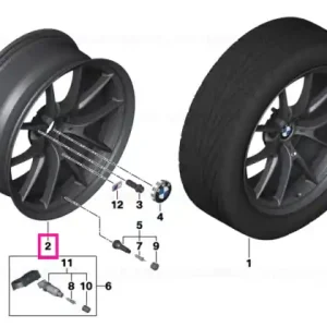 Disc roata aluminiu Frozen Gold 10JX20 ET:40 10JX20 ET:40 - BMW Discount