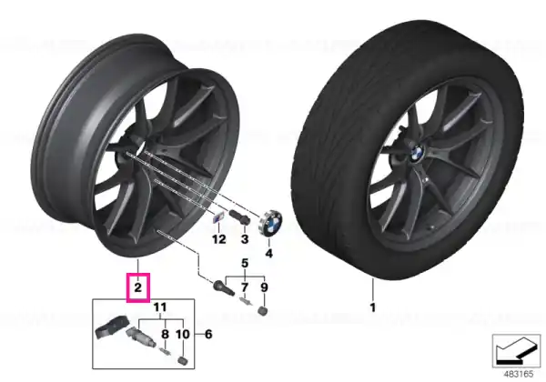 Disc roata aluminiu Frozen Gold 10JX20 ET:40 10JX20 ET:40 - BMW Discount
