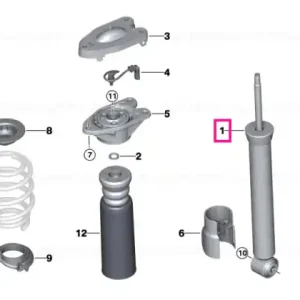 Shock absorber, rear, VDC - BMW - Mini Ofertă limitată