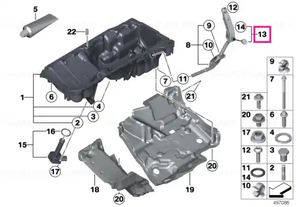 Retur ușor Dipstick - BMW