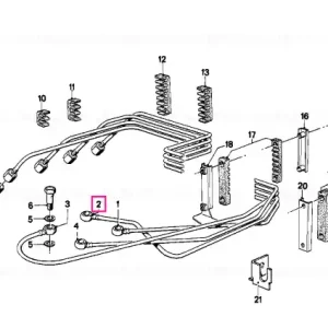 Tub injectie cilindru 2 - BMW Expediere rapidă