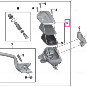 Set capac, rezervor expansiune, frana - BMW Motorrad Retur gratuit