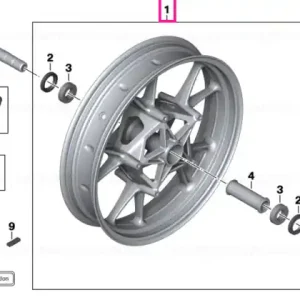 Doar azi Black front wheel 3.5X17 - BMW Motorrad