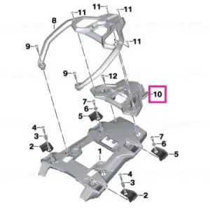 Luggage rack, lower section - BMW Motorrad Preț mic