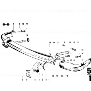 Bumper over-rider RECHTS - BMW Vezi acum