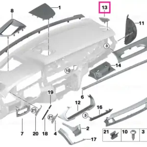 Cumpără online Capac dezgheț fereastră laterală SCHWARZ - BMW