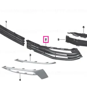 Discount Grille, air inlet, open, right LUXURY / SPORT - BMW