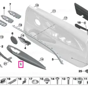 Armrest, front left VENETOBEIGE - BMW Disponibil imediat