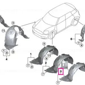 Capac habitaclu roată față stânga - BMW - Mini Ultima șansă