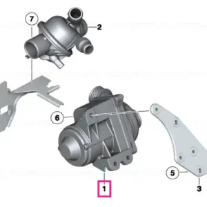 Coolant pump, electrical - BMW Preferatul clienților