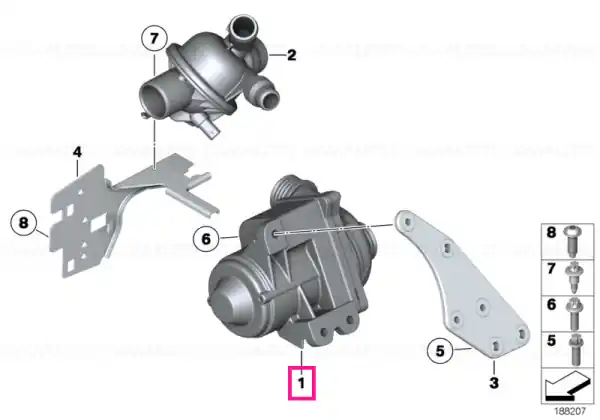 Coolant pump, electrical - BMW Preferatul clienților