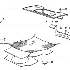 Cel mai vândut Tail trim panel MITTELGRAU - BMW