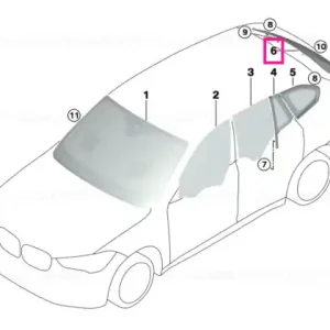 Reducere specială Rear window, tinted glass SSG - BMW