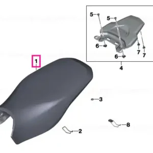 Expediere rapidă Rallye seat, high - BMW Motorrad