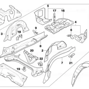 Rear right wheelhouse, inner half - BMW Preț mic