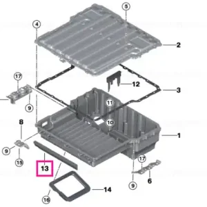 Sound insulation high-voltage battery - BMW Nu rata