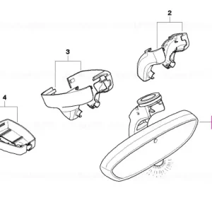 Rearview mirror EC / LED / GTO / remote 868 MHZ - BMW Disponibil imediat