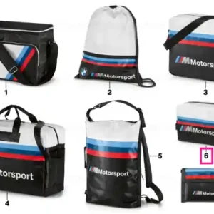 BMW M Motorsport Kulturbeutel BLACK/WHITE Retur gratuit