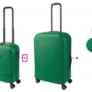 MINI cabin trolley Wing Logo debossed BRIT.GREEN., OS - BMW - Mini Chilipir