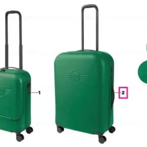 MINI trolley Wing Logo debossed BRIT.GREEN., OS - BMW - Mini Ultima șansă