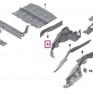 Rear right wheelhouse - BMW Expediere rapidă
