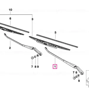 Wiper arm, left - BMW Super ofertă