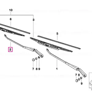 Wiper arm right - BMW Disponibil imediat