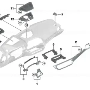 Vezi acum Piesa trim afișaj head-up - BMW
