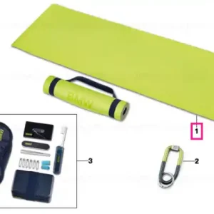 Comandă acum Covoras sport BMW, verde/albastru (Lime/Dark Blue)