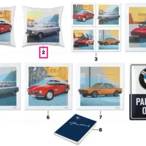 BMW Classic pillow BMW 2002 WHITE Plată securizată