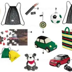 MINI Toybox, striped MULTICOL. - BMW - Mini Lichidare de stoc
