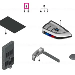 Set radio telecomandă M Sport ECE+ROW ECE+ROW NFC - BMW Ofertă
