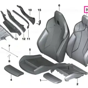 Cel mai bun preț Foam section, backrest, left - BMW