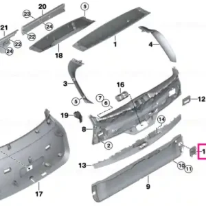 Cap, emergency release ELFENBEINWEISS - BMW Plată securizată