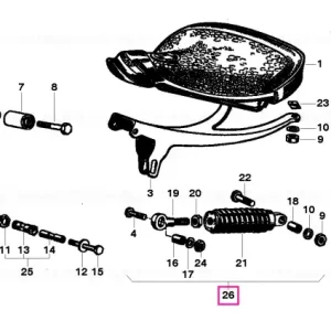 Cumpără online Saddle spring KOMLPL. FEDERP. - BMW Motorrad