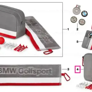 BMW Golfsport tee pouch GREY Preferatul clienților