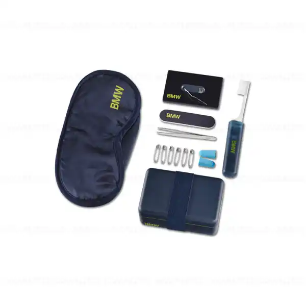 BMW Active travel kit, Albastru/Verde (Dark Blue/Lime) Preț promoțional