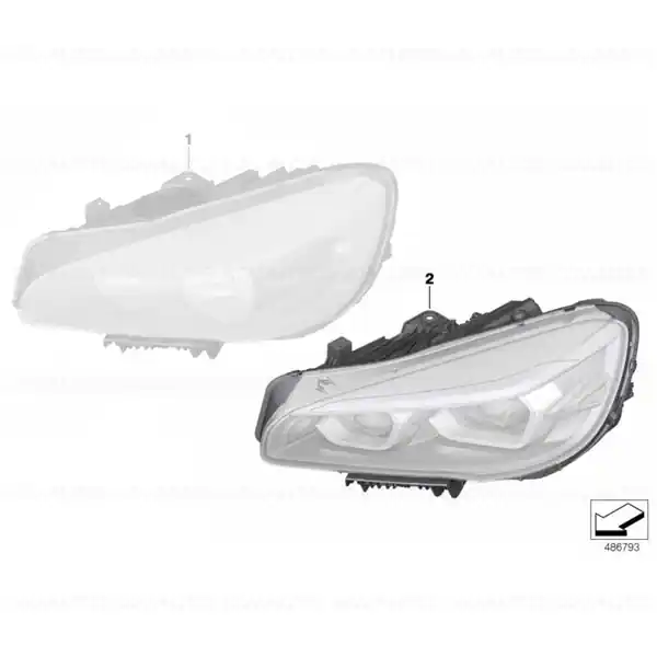 Discount Far LED BMW Seria 2 F45, F46 - stanga