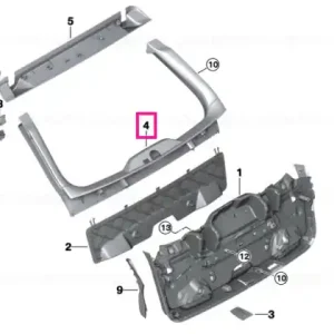 Upper trunk lid trim panel CANBERRABEIGE - BMW Cel mai bun preț