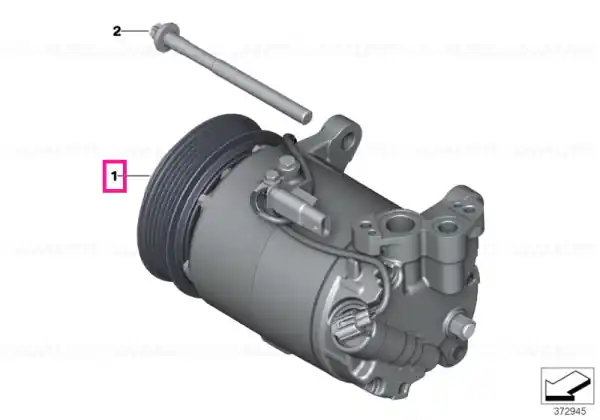 RP AC compressor.w.magnetic coupling R134A/R1234YF - BMW Noutate