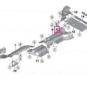 Discount Holder, heat insulation, tank - BMW