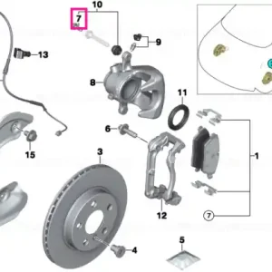Șurub hexagonal cu masă vibrație M8 - BMW Discount